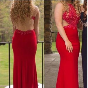 Red prom dress